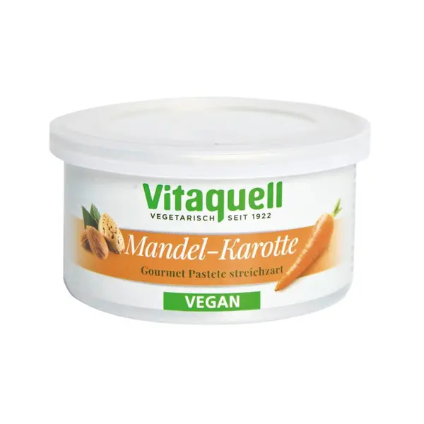 Crema tartinabila cu morcovi si migdale bio 125g Vitaquell