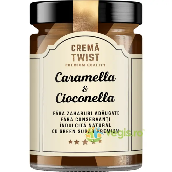 Crema Twist Caramella si Cioconella fara Zahar Adaugat Secretele Ramonei 350g