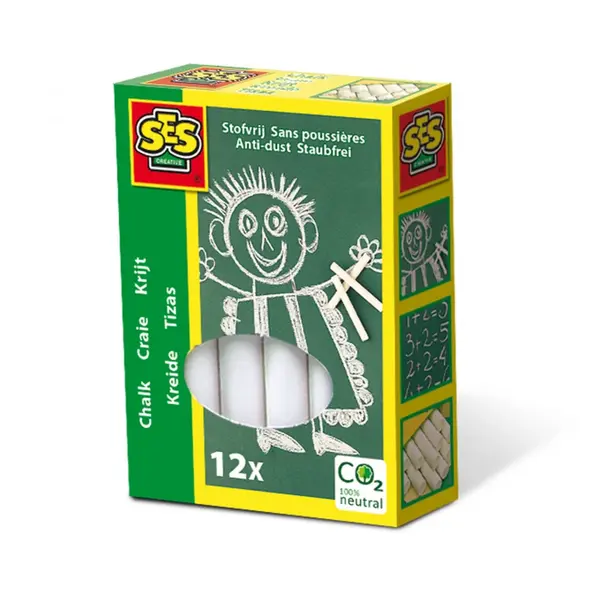 Creta alba pentru tabla si asfalt,12 bucati set