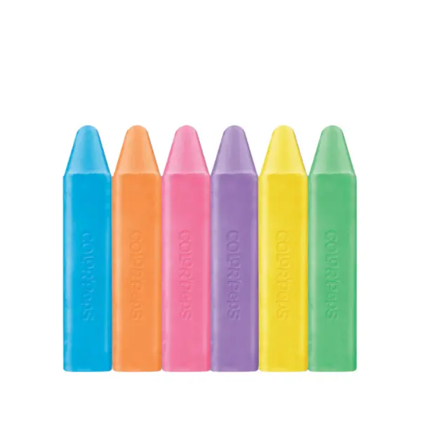 Creta color, patrata, 6buc/cut, pentru asfalt, Maped ColorPeps