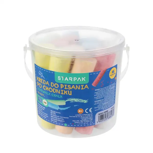 Creta colorata, Starpak, 6 culori, 12 buc