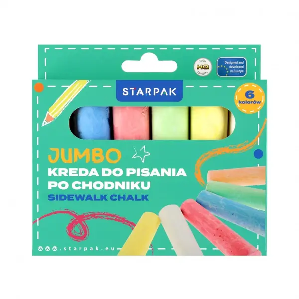 Creta colorata, Starpak, 6 culori