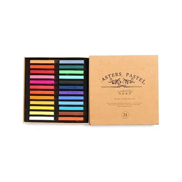 Creta colorata uscata, 24 culori pastelate set