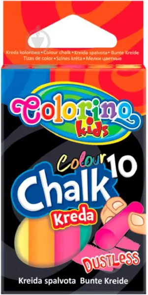 Creta fara praf Colorino Kids - 10 bucati