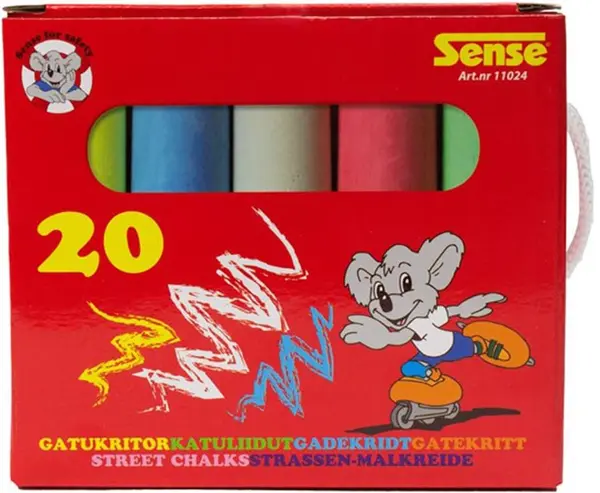 Crete colorate Sense - 20 buc, într-o cutie de carton