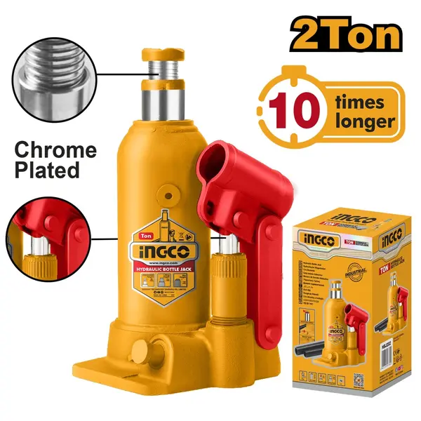 Cric Hidraulic 2T cu Extra Ridicare INGCO HBJ204