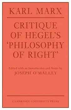 Critique of Hegel's 'philosophy of Right', Paperback/Karl Marx