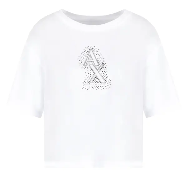 Cropped t-shirt white Xl