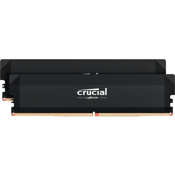 CRUCIAL Kit dual memorie RAM Crucial PRO OC, Capacitate 64GB DDR5 (2x 32 GB), Frecventa 6000, CL - 40, Negru