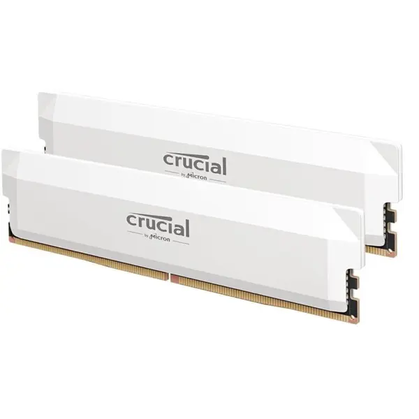CRUCIAL Memorie Crucial Pro Overclocking, 32GB DDR5 6000MHz CL36, Dual Channel Kit, Alb