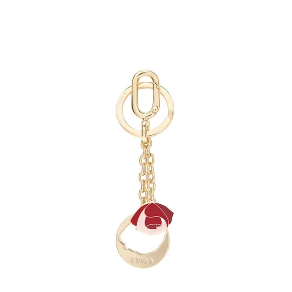 Crystal keyring rose m1 red + ciliegia d