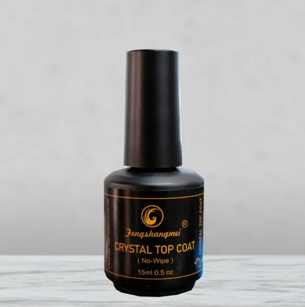 Crystal Top Coat FSM 15ml No-Wipe | Strălucire Durabilă și Protecție Premium | fsm-romania.ro