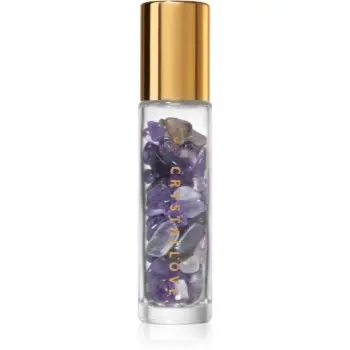 Crystallove Amethyst Oil Bottle roll-on cu cristale reincarcabil