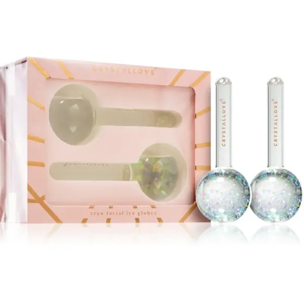 Crystallove Cryo Cryolift Ice Globes Crystal accesoriu de masaj faciale 2 buc