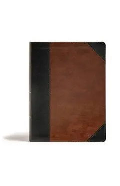 CSB Tony Evans Study Bible, Black/Brown Leathertouch - Tony Evans