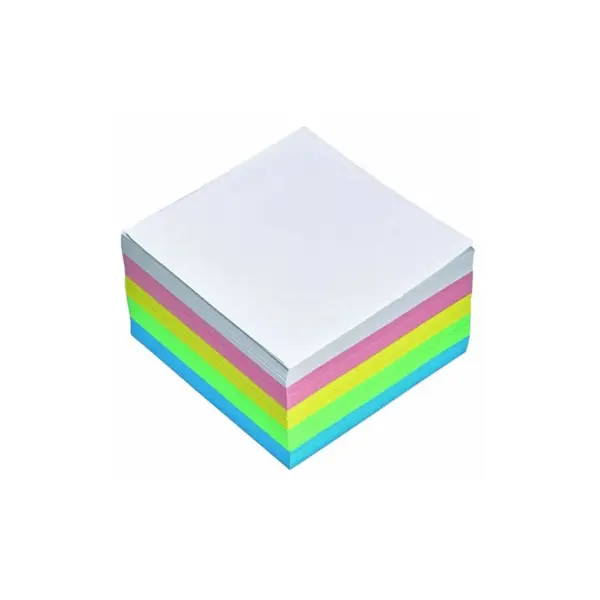 Cub hartie nelipit 9 x 9 cm 500 file color Cub hartie nelipit 9 x 9 cm 500 file color