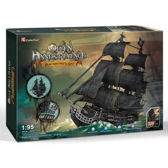 Cubic Fun Puzzle 3D Cubic Fun - Nava Mare Queen Anne, 308 piese