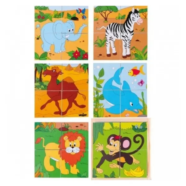 Cubulete din lemn Woody - Africa