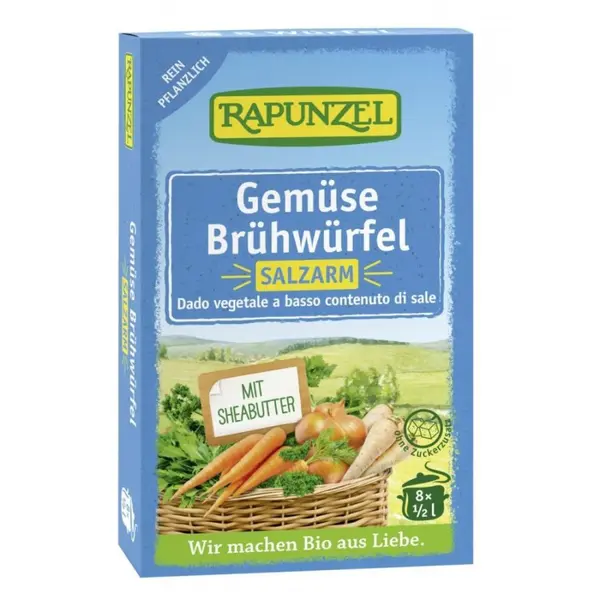 Cuburi de supa de legume cu putina sare 8buc, eco - 68 g