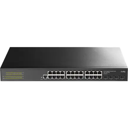 Cudy Switch cu 8 porturi Cudy GS2008S2, L2, 8 x Gigabit Ethernet ports, 2 x SFP, 128MB RAM