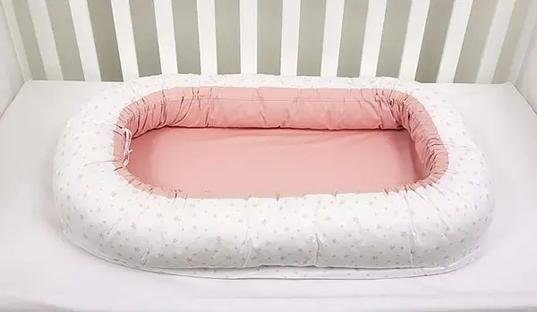 Cuib 3 in 1 pentru bebelusi Bambino Casa, Rosa