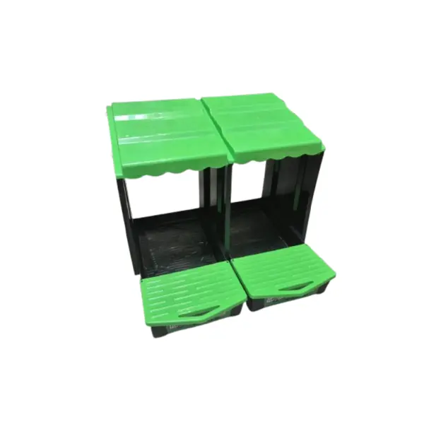Cuibar pentru gaini, 2 compartimente: 2 posturi, MF-ZO1002-G01, Micul Fermier