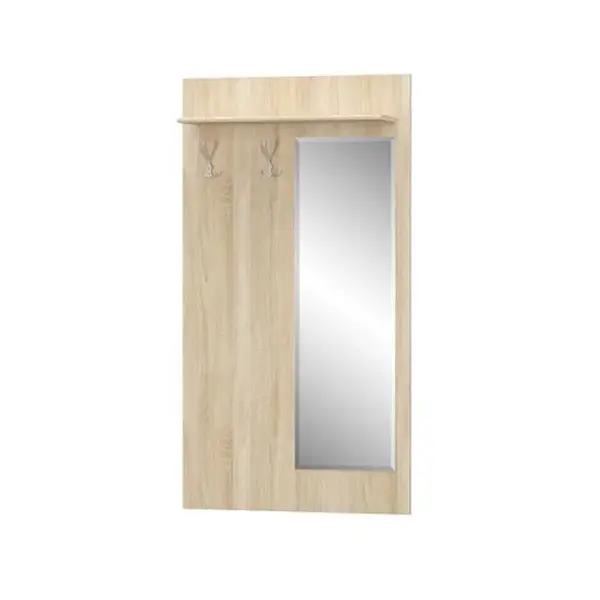 Cuier cu oglinda TIPS, stejar sonoma, 83,2x21,6x153 cm