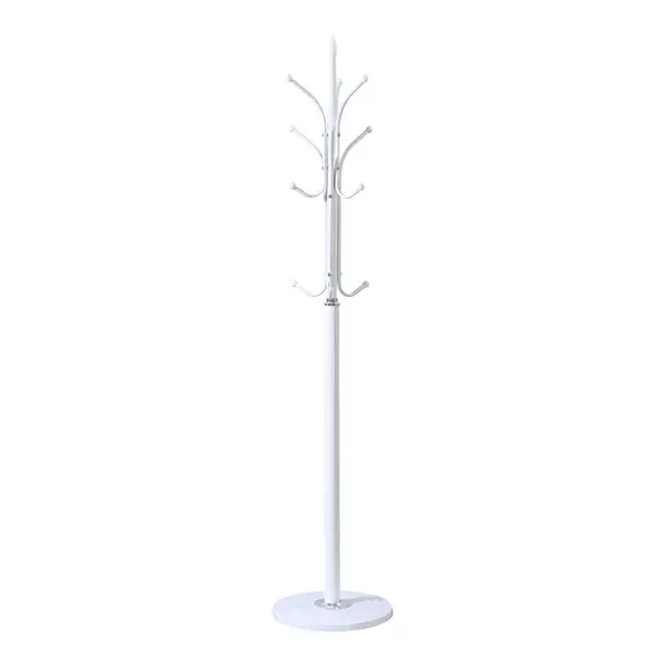 Cuier de haine Keleste, Metal, Alb, 37x175 cm