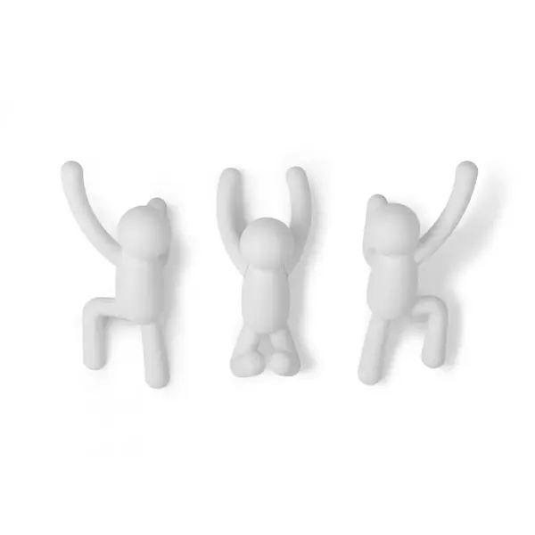Cuier de perete BRAMA WHITE set 3 buc. - Default Title