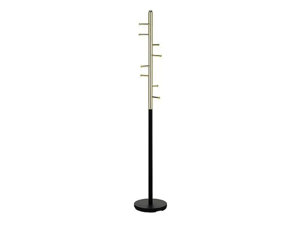 Cuier Ferro negru/auriu H173 cm