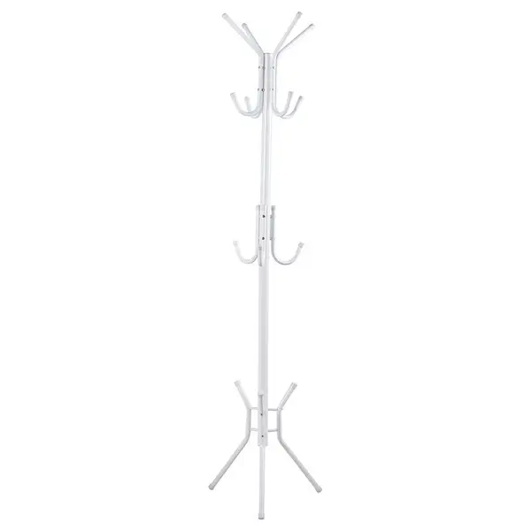 Cuier haine tip pom Piero metal alb D44x181cm