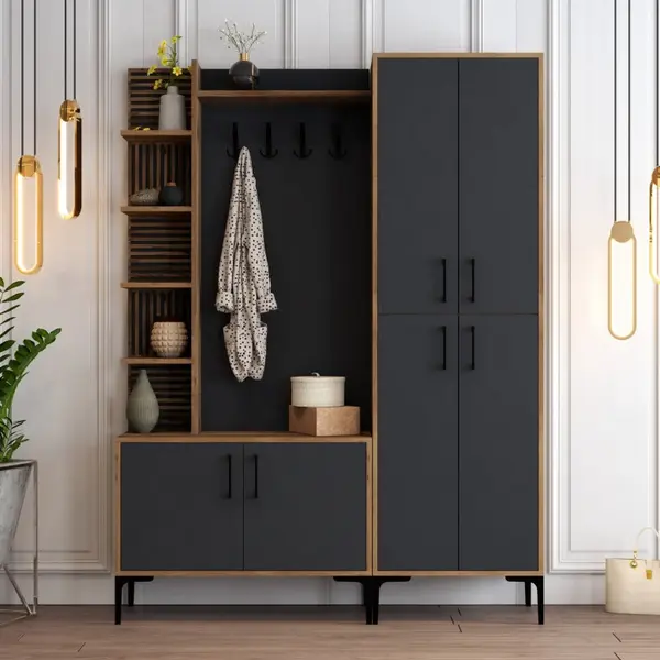 Cuier Hol Viyana D Walnut-Antracit