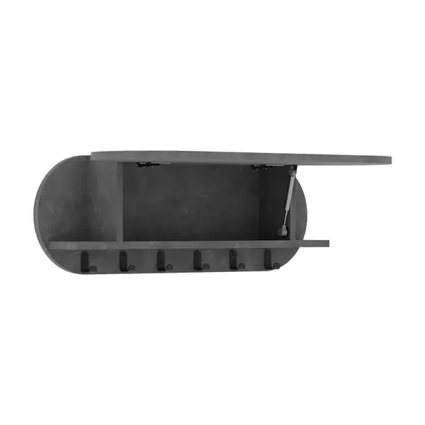 Cuier Kroma, Alb - Gri, 84x15x28 cm