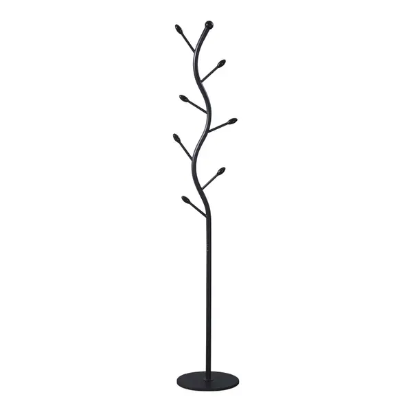 Cuier Lelom Negru 30x30x170 cm