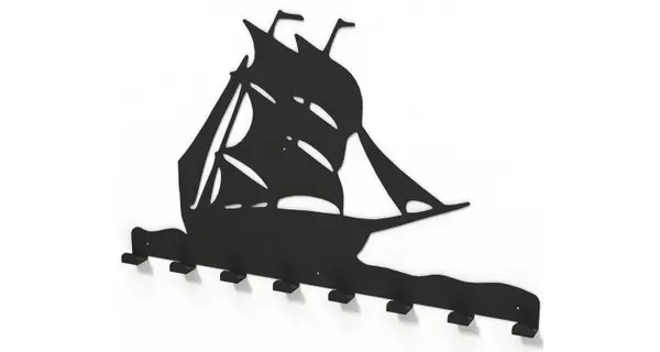 Cuier metalic CORABIE -model 4017 Negru