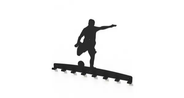 Cuier metalic FOTBALIST -model 4036 Negru