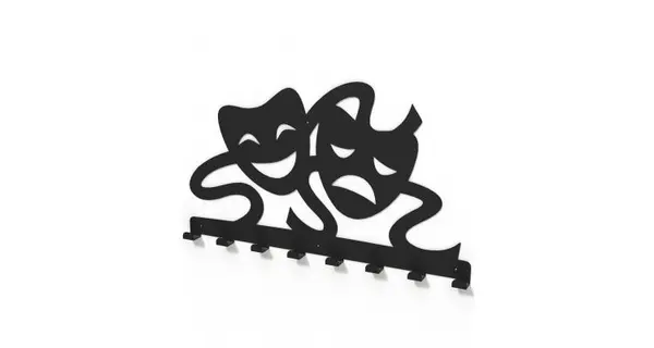 Cuier metalic MASTI de TEATRU -model 4040 Negru