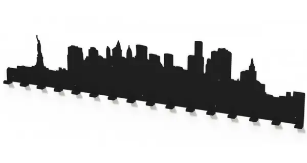 Cuier metalic NEW YORK -model 4019 Negru