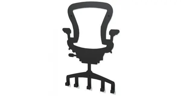 Cuier metalic SCAUN BIROU- model 2214 Negru
