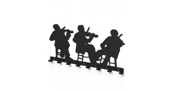 Cuier metalic VIOLONISTI- model 3024 Negru