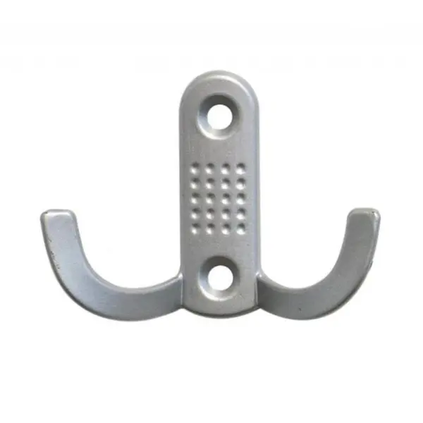Cuier Model Noktali, 2 Carlige, Finisaj Aluminiu