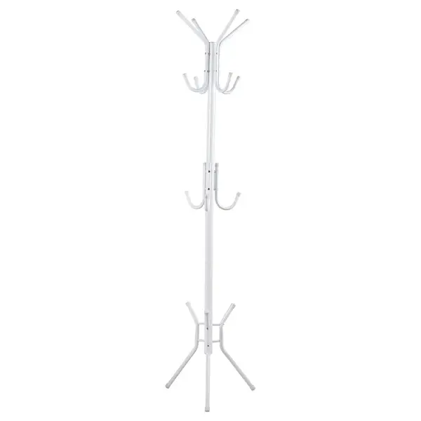Cuier Piero metal, Alb - Negru, D44x181 cm