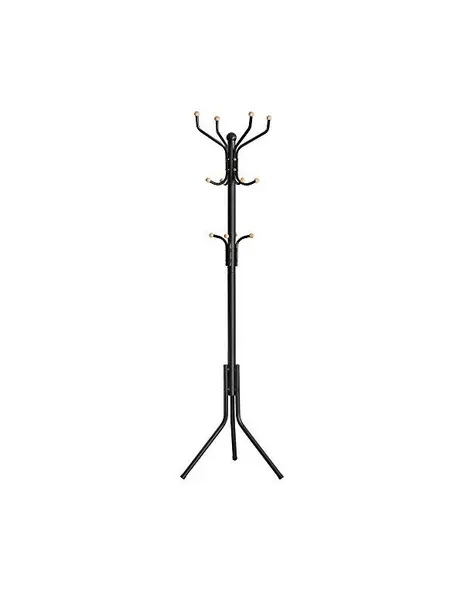 Cuier tip pom, Songmics, Metal, Negru, 182 cm