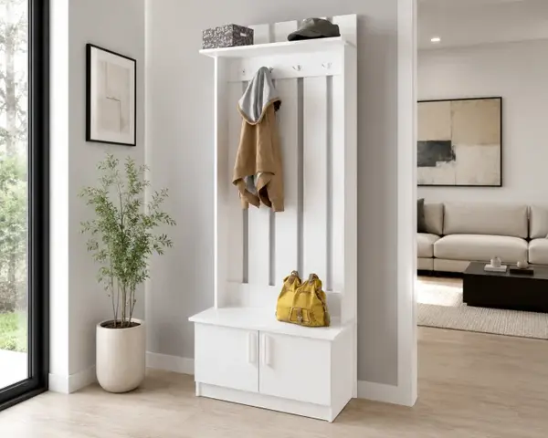 Cuier Yana Alb Nimfa 80x37x200 cm