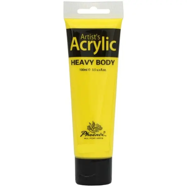 Culoare Acrilica Artists Acrylic Phoenix, Cadmium Yellow Deep Hue, 100 ml