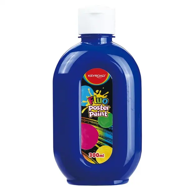 Culoare tempera,albastru fluorescent,300 ml