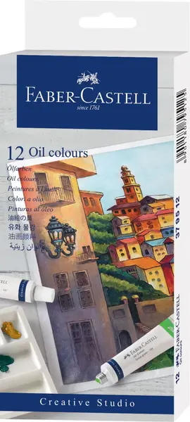 Culori uleiuri 12 culori 9 ml Faber-Castell Culori uleiuri 12 culori 9 ml Faber-Castell