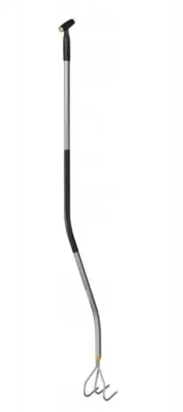 Cultivator ergonomic, Fiskars, 1076978, maner curbat, cap din otel boronat