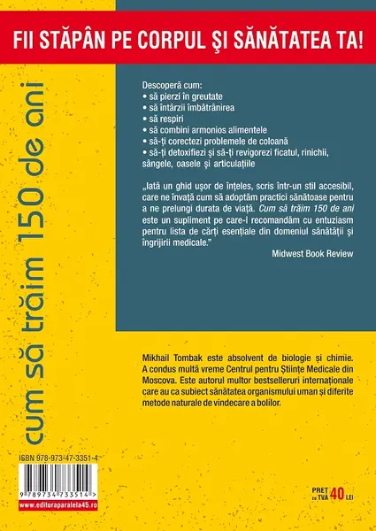 Cum sa traim 150 de ani | Tombak Mikhail