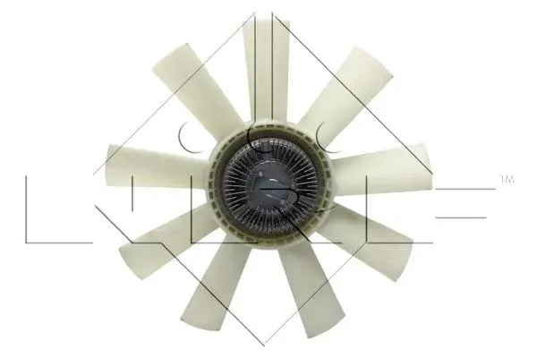 Cupla ventilator radiator (cu ventilator, 560mm, numar lame: 9) potrivit DAF F 1500, F 1700, F 1900 DF615-NT133 07.78-02.95